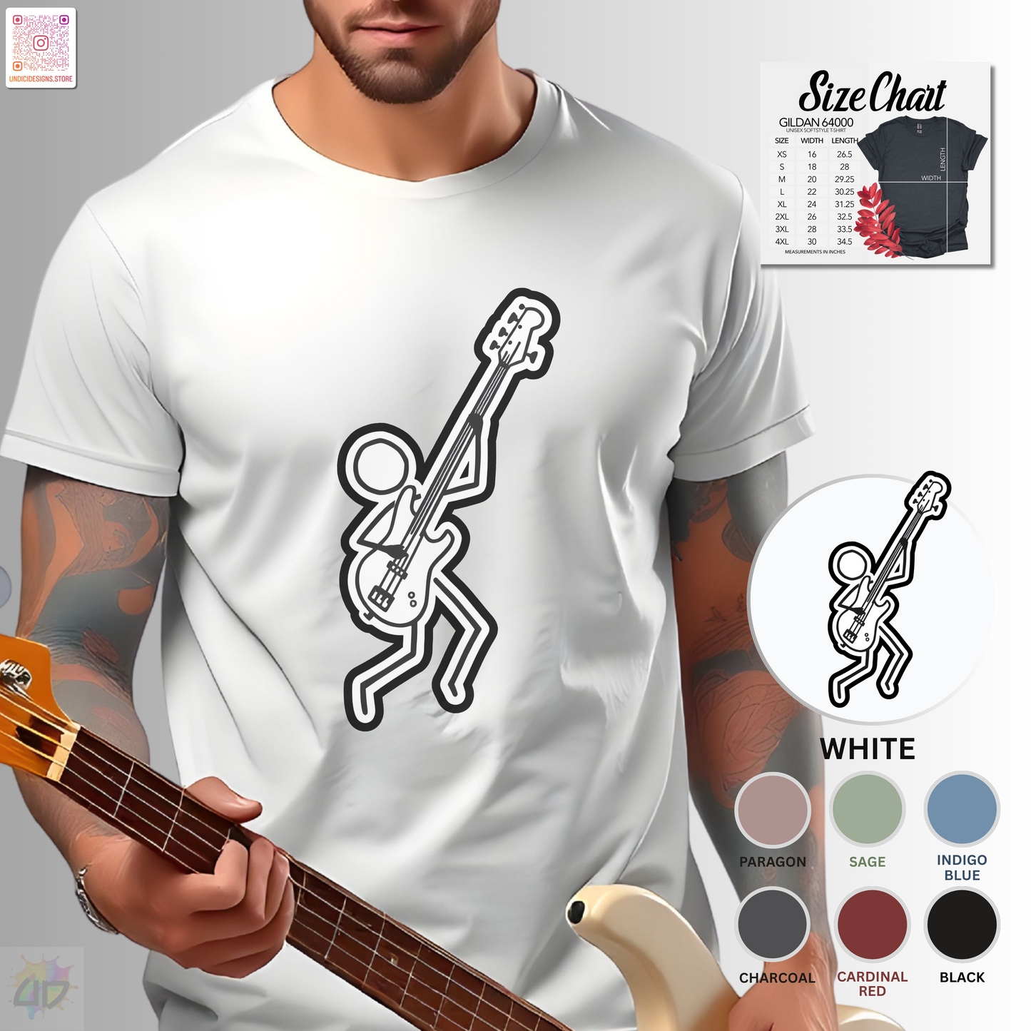 Joe Stick's bass solo graphic tee.