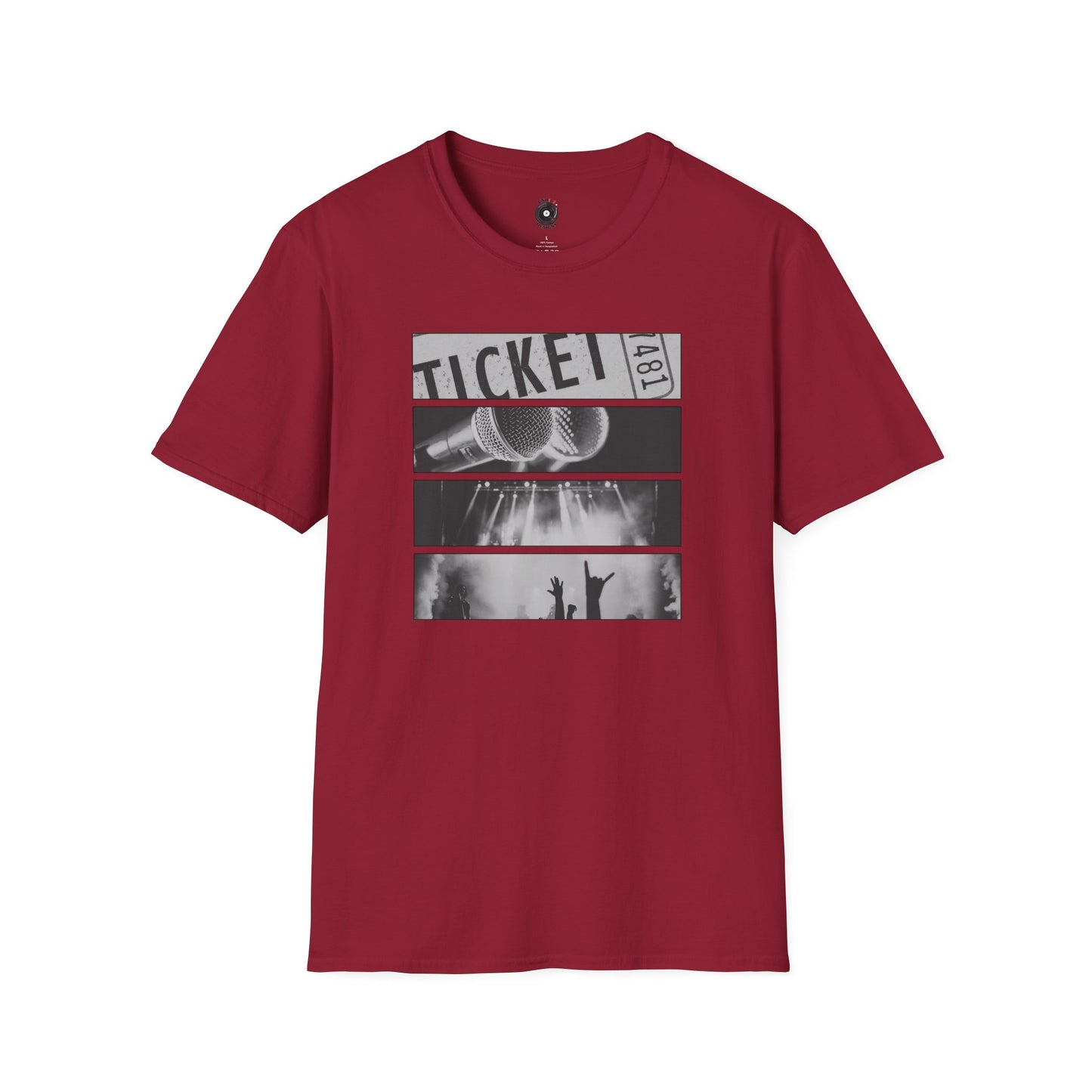 Four Concert Flags Graphic Tee.