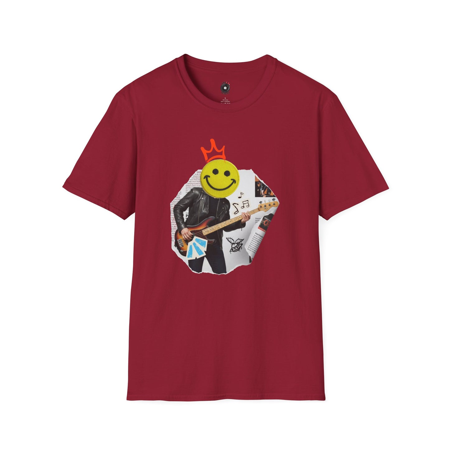 Rock Bassist Graffiti Graphic Tee.