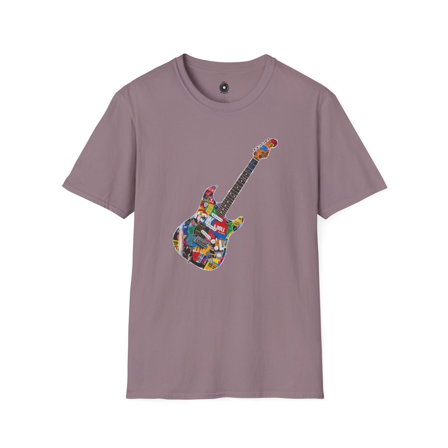Strat Style Cutout of Magazine Graphic Tee.