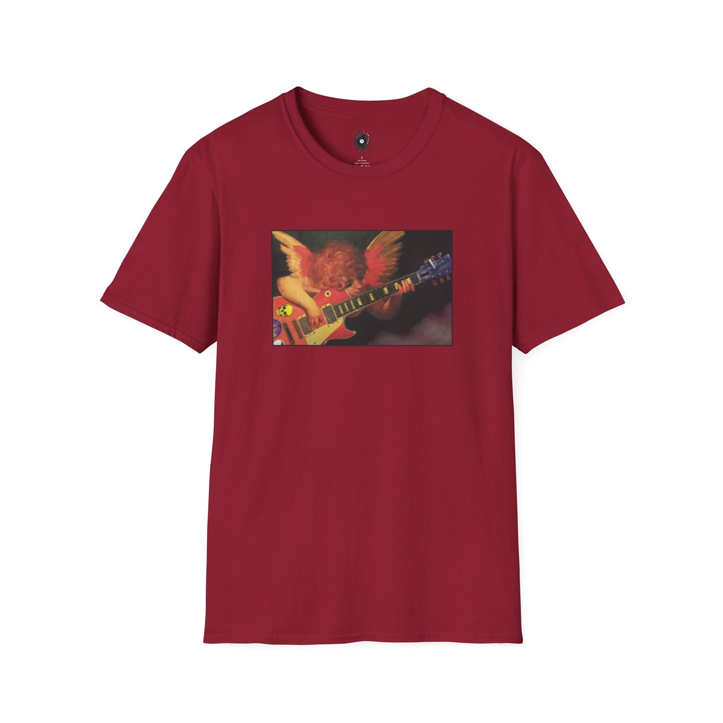 Cherub Playing Guitar Graphic Tee.