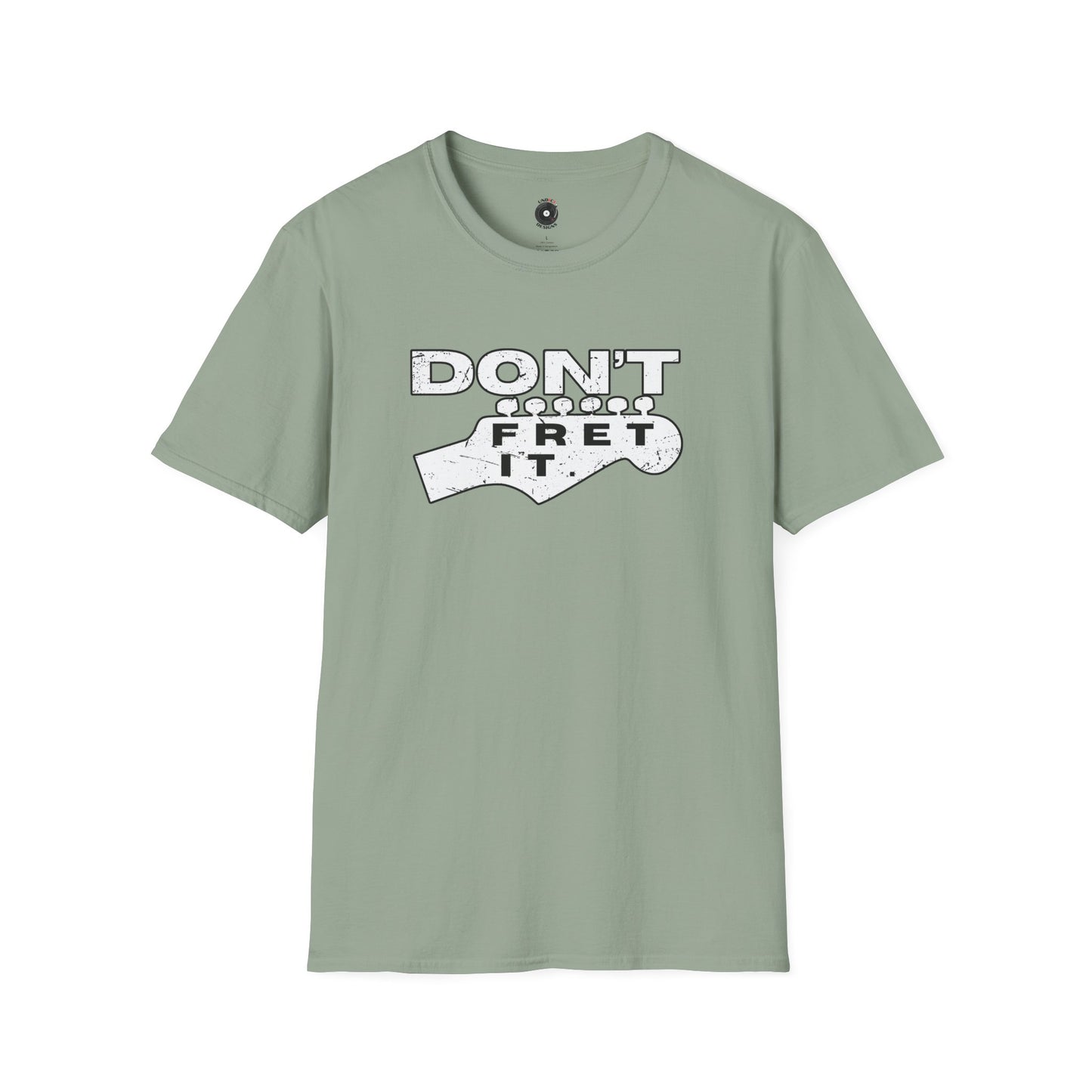 "Don't fret it" guitar headstock