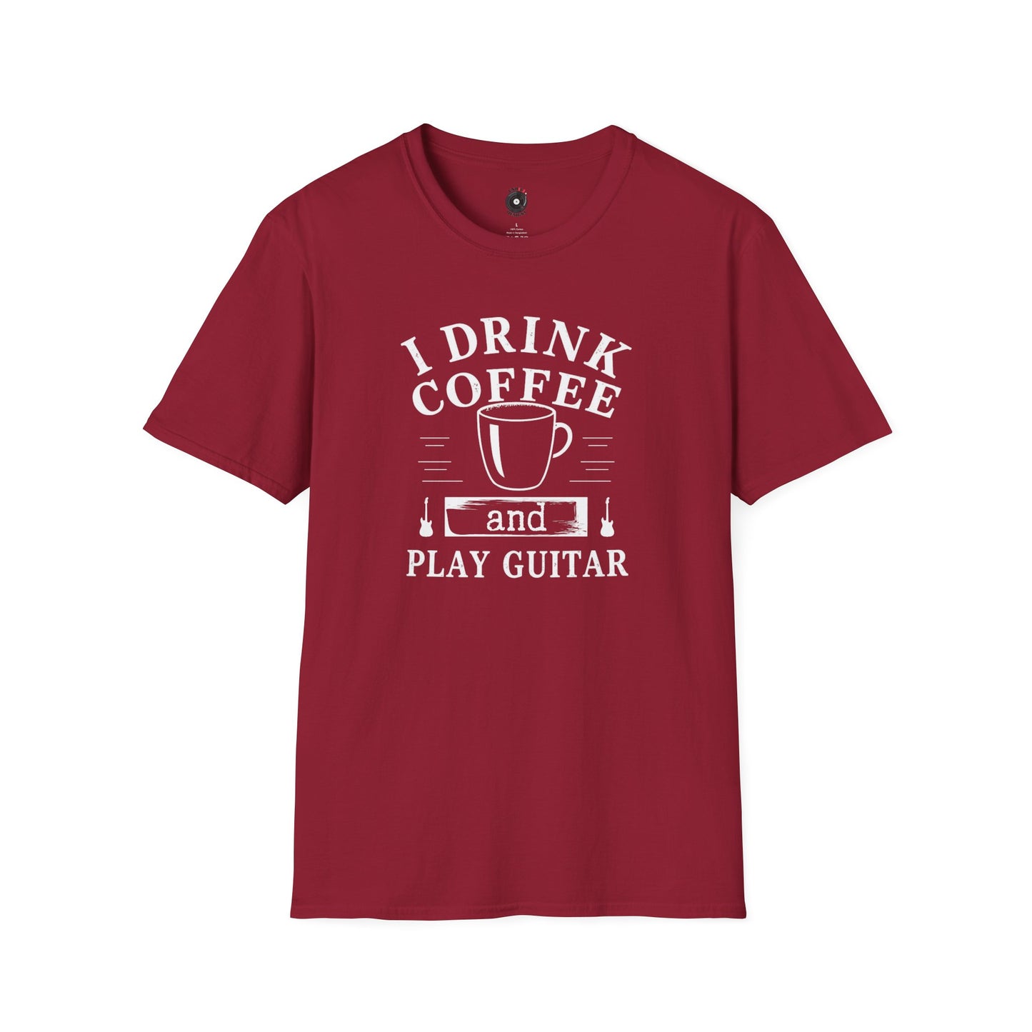 "I Drink Coffee and Play Guitar" Graphic Tee.