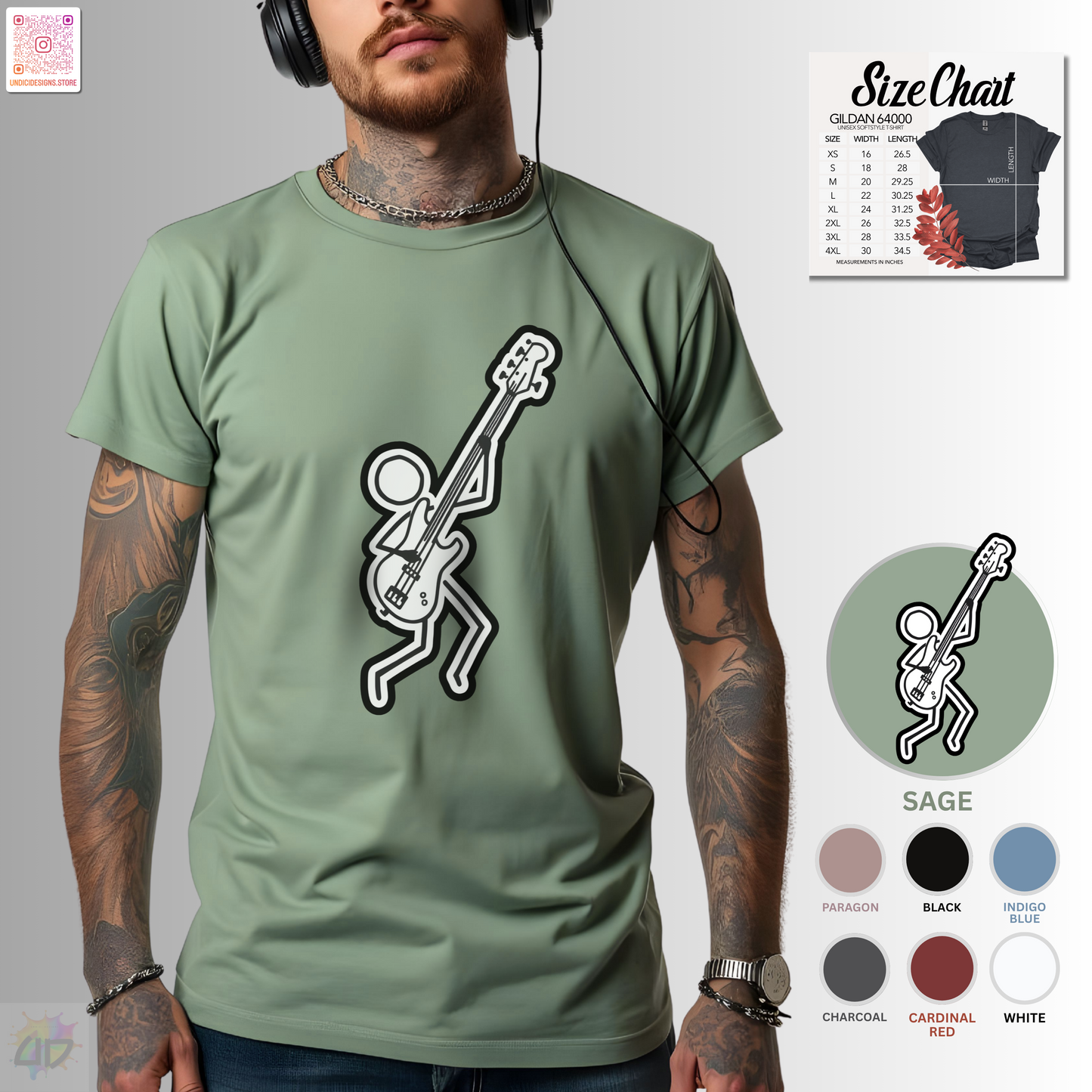 Joe Stick's bass solo graphic tee.
