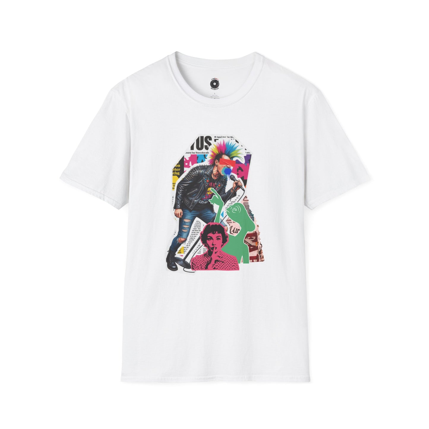 Colorful Punk Rock singer graffiti graphic