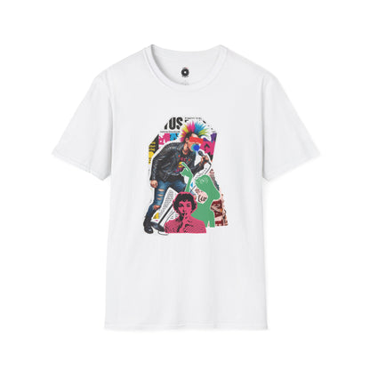 Colorful Punk Rock singer graffiti graphic