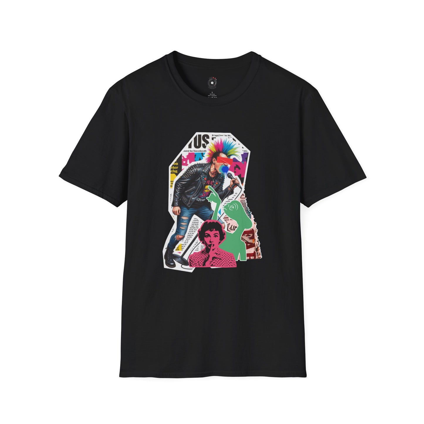 Colorful Punk Rock singer graffiti graphic