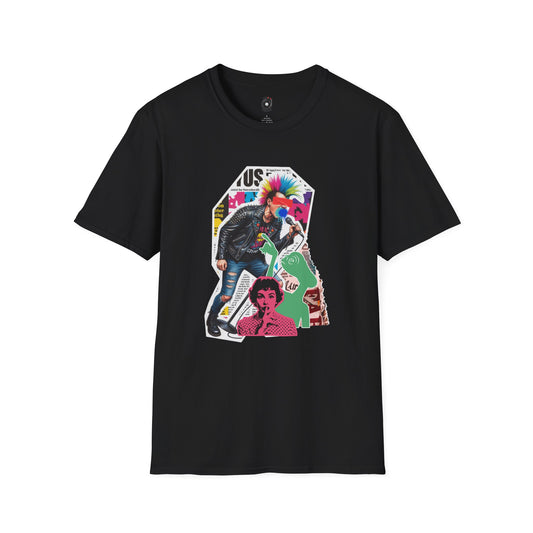 Colorful Punk Rock singer graffiti graphic