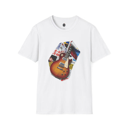 LP style guitar body cutout graphic