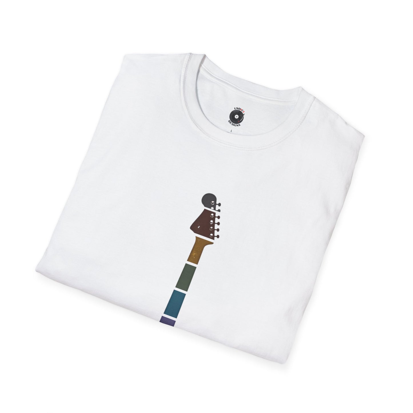 Retro sunset grunge strat style silhouette