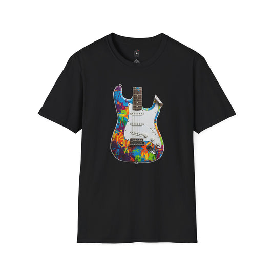 Strat style body cutout graphic
