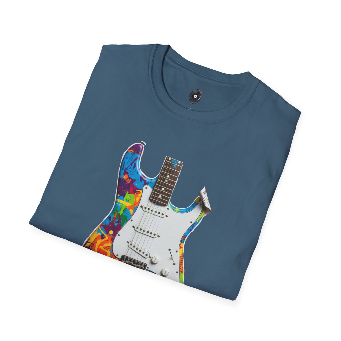 Strat style body cutout graphic
