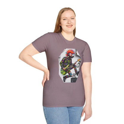 Punk Rock bassist censored graffiti graphic