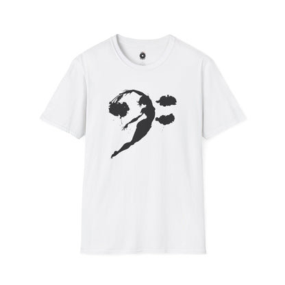 Bass clef in woman silhouette graphic.
