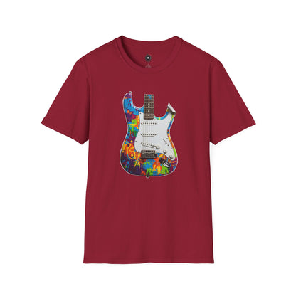 Strat style body cutout graphic