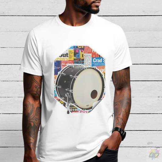 Kick Drum Cutout Graphic Tee.
