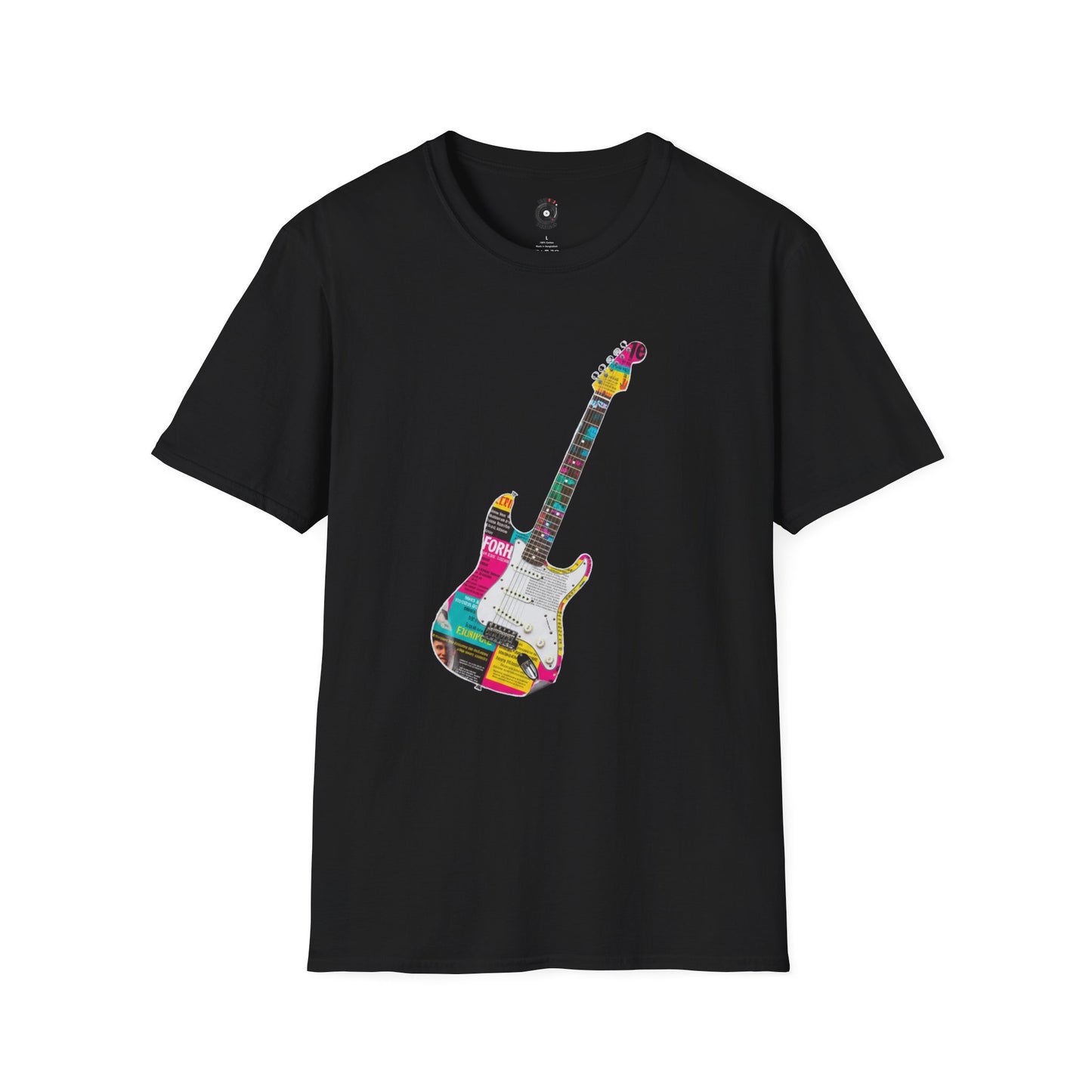 Strat style guitar cutout graphic