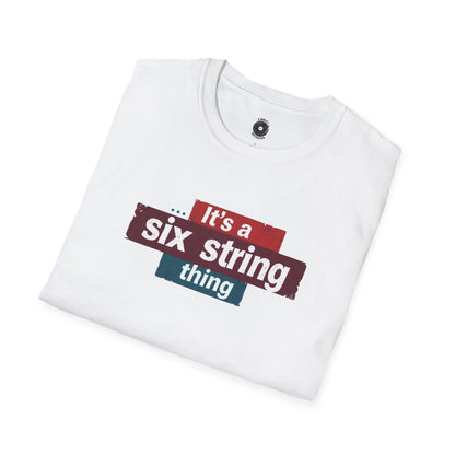 "It's a six-string thing" in highlight graphic.