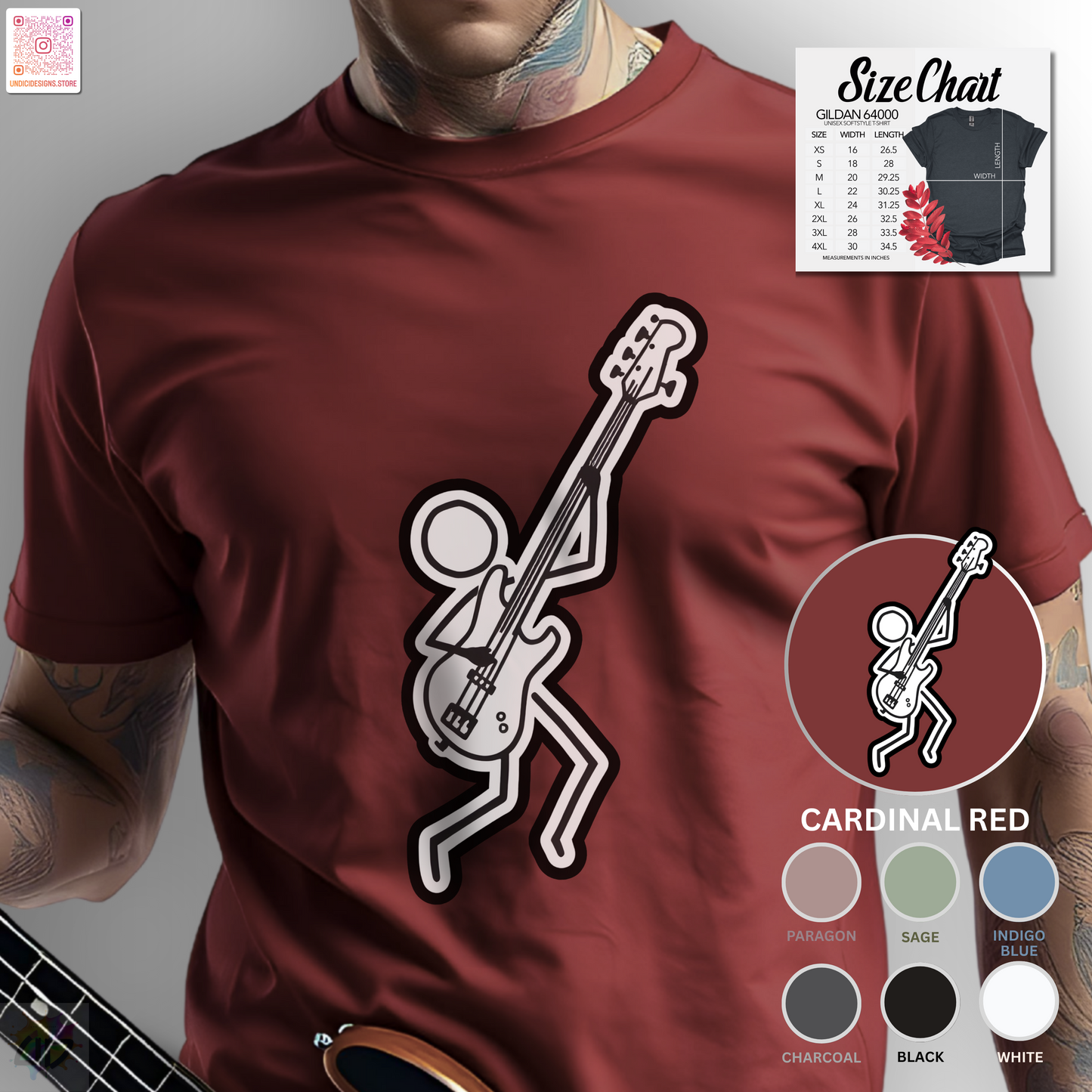 Joe Stick's bass solo graphic tee.