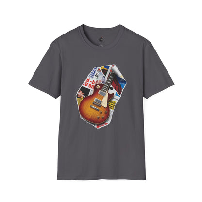 LP style guitar body cutout graphic