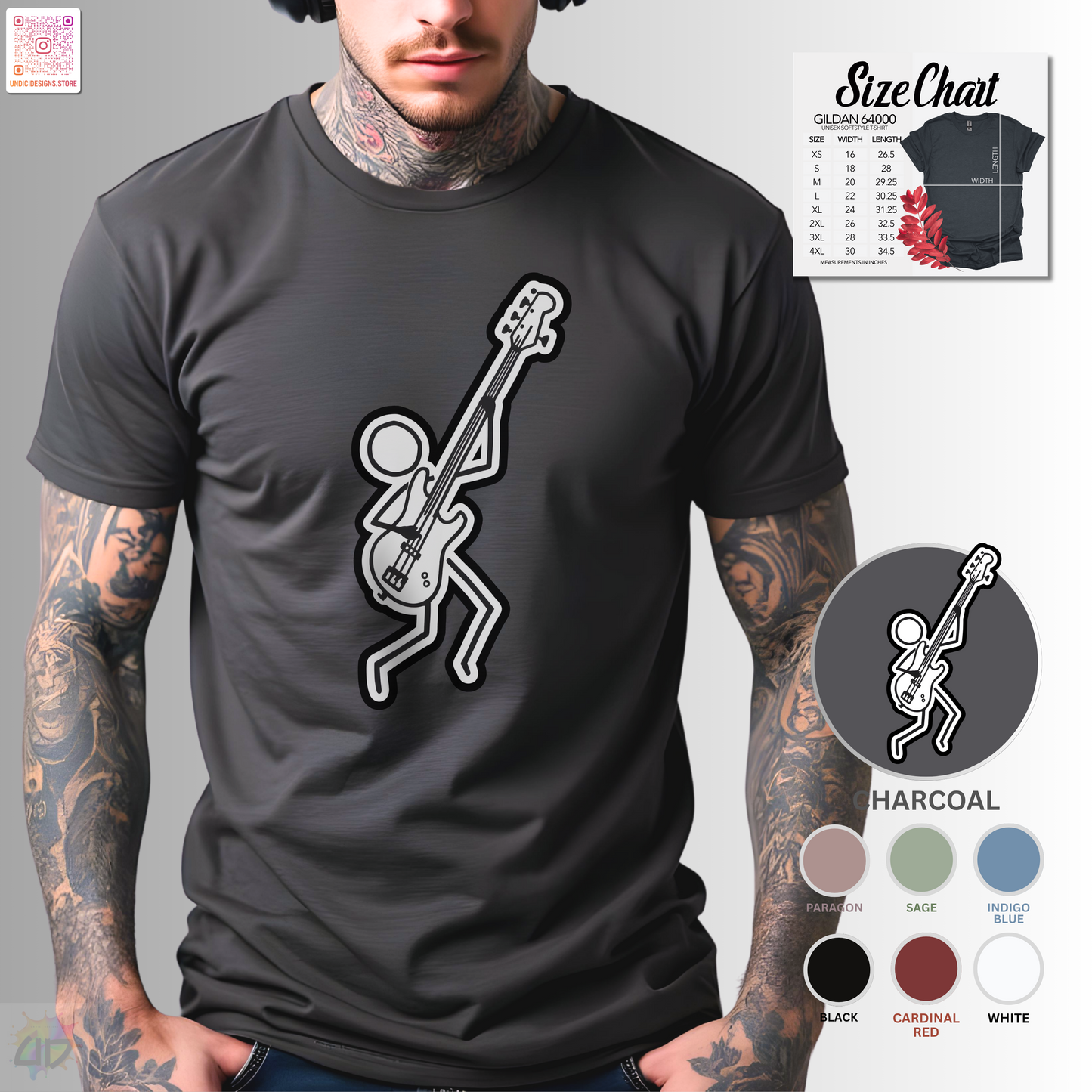 Joe Stick's bass solo graphic tee.