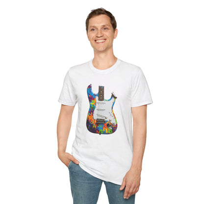 Strat style body cutout graphic