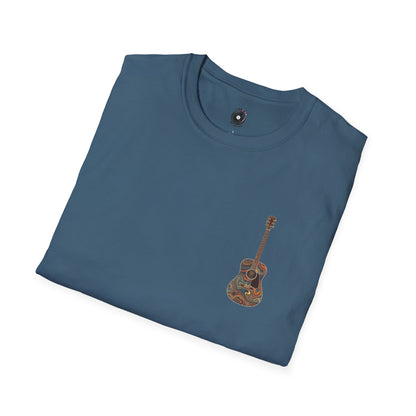 Psychedelic acoustic pocket graphic tee