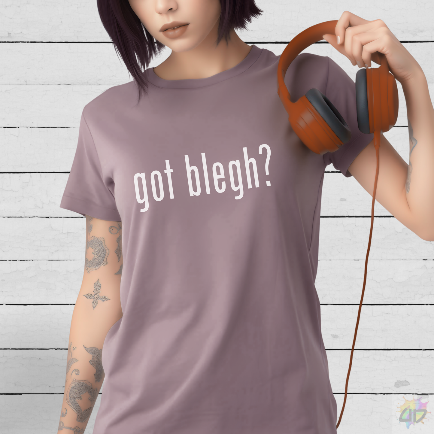 "Got Blegh?" Text Graphic Tee.