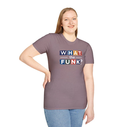 "What the funk? in colorful highlights