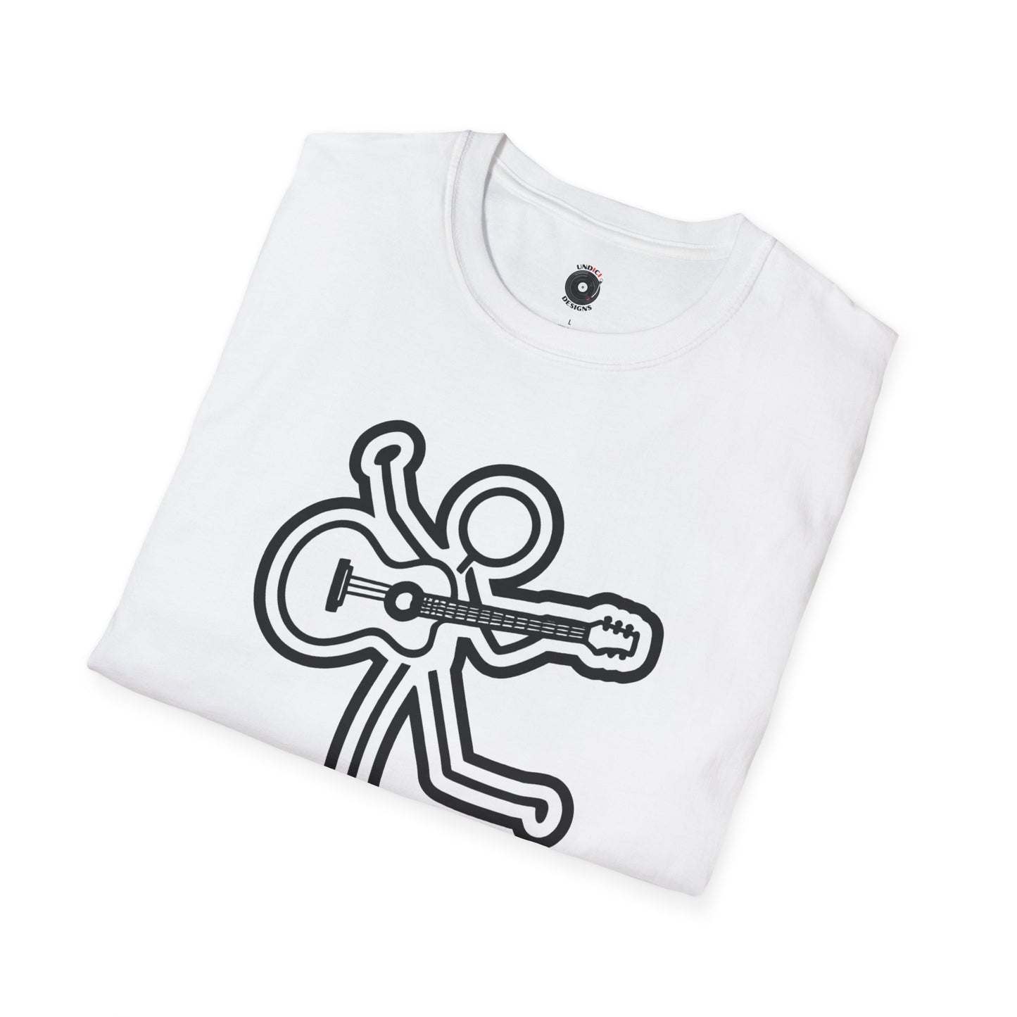 Joe Stick playing an acoustic guitar graphic.