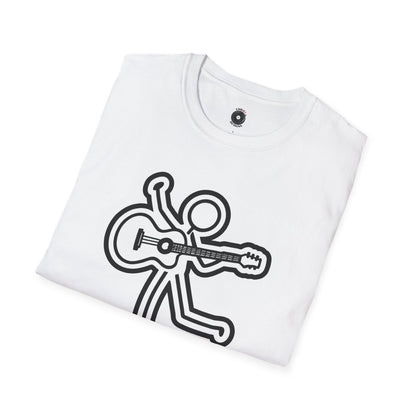 Joe Stick playing an acoustic guitar graphic.