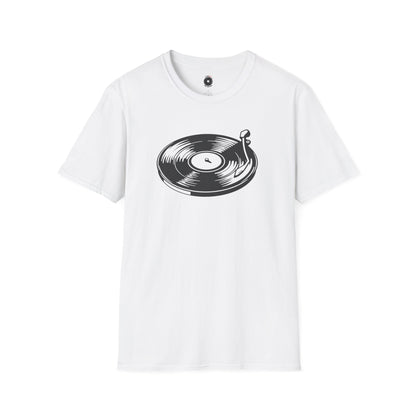 Copy of White vinyl record and needle graphic.