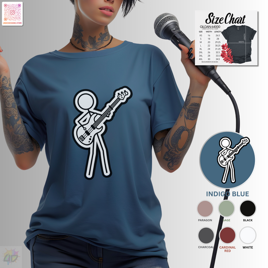 Joe Stick on the bass graphic tee
