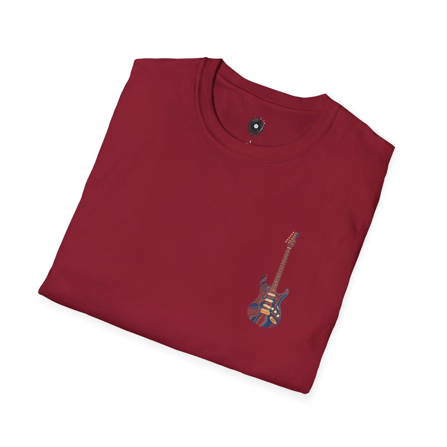 Psychedelic strat style pocket graphic tee