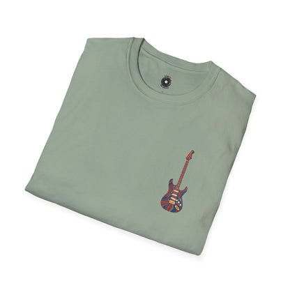 Psychedelic strat style pocket graphic tee