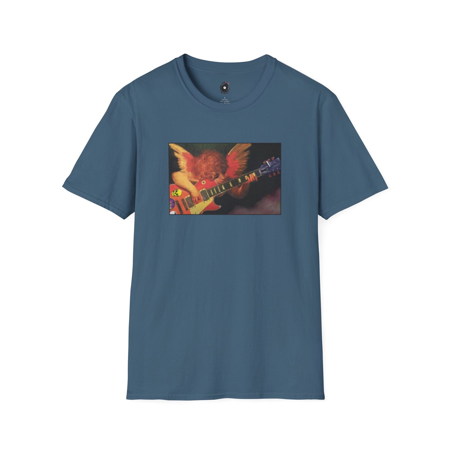 Cherub Playing Guitar Graphic Tee.
