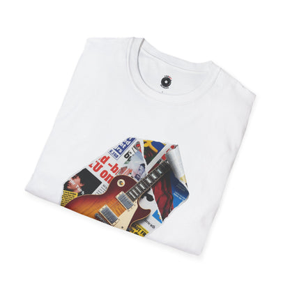 LP style guitar body cutout graphic