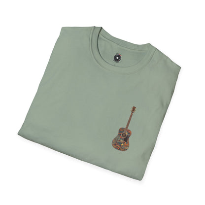 Psychedelic acoustic pocket graphic tee