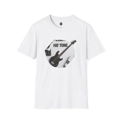 "Fat Tone" black bass cutout graphic