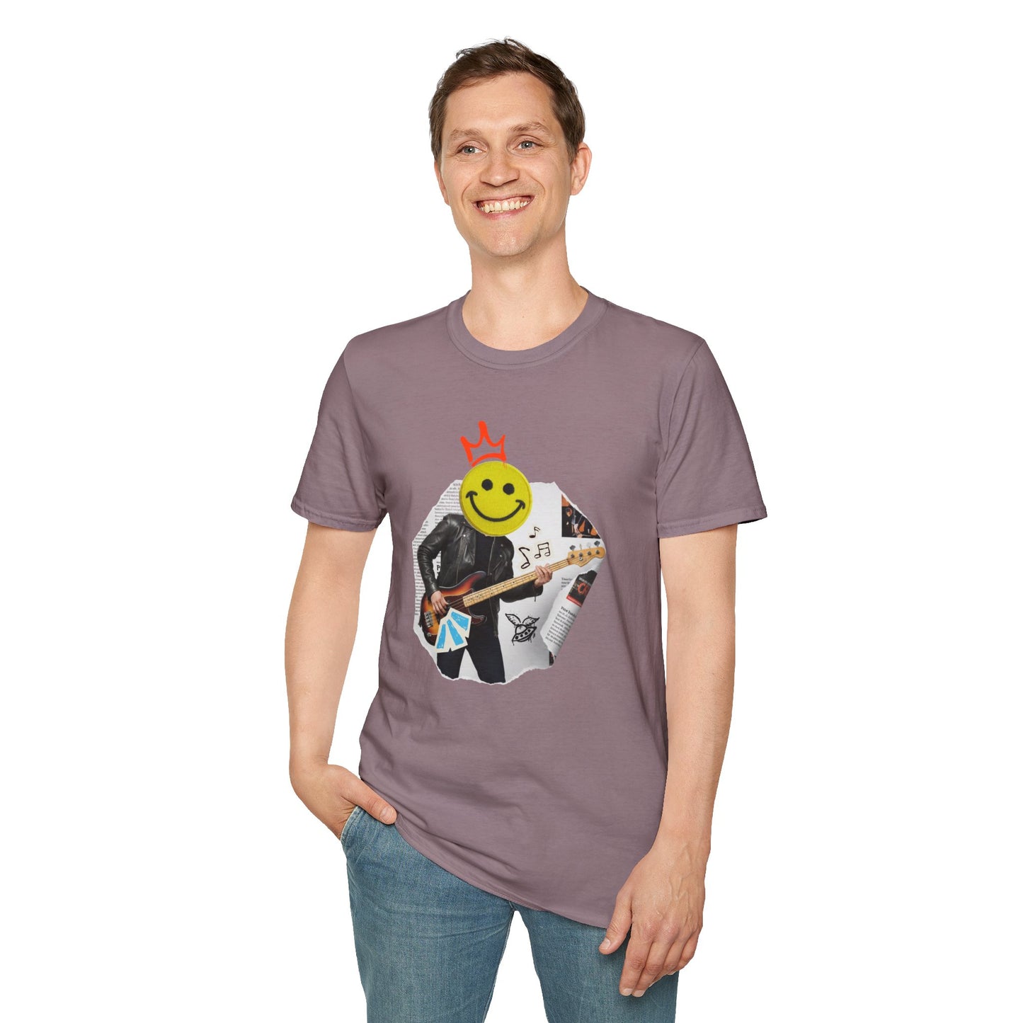 Rock bassist graffiti graphic