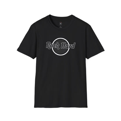 Rock Hard Logo graphic tee.