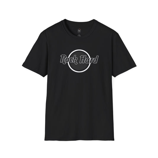 Rock Hard Logo graphic tee.