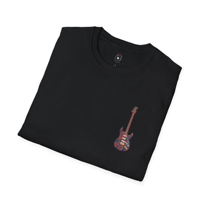 Psychedelic strat style pocket graphic tee