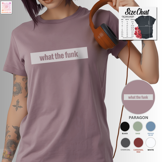 "What the funk? in single highlighted text.