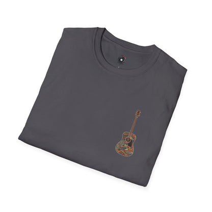 Psychedelic acoustic pocket graphic tee