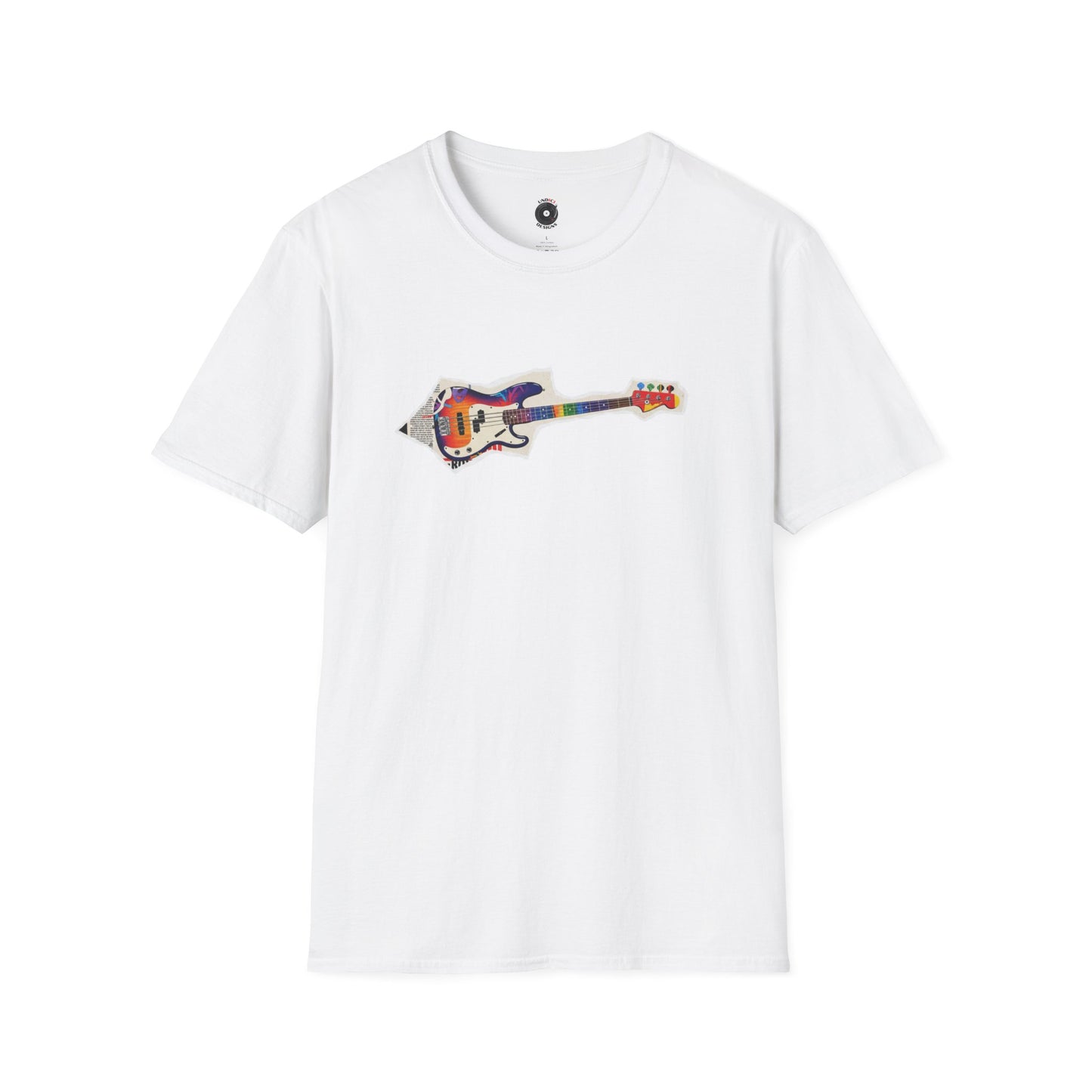 P-bass magazine cutout graphic