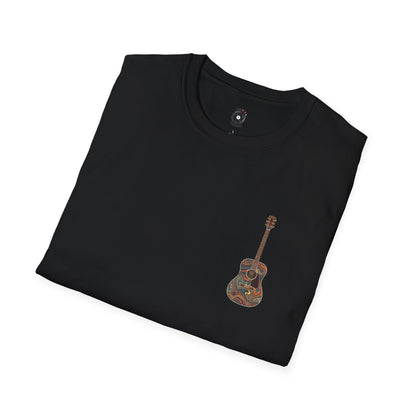 Psychedelic acoustic pocket graphic tee