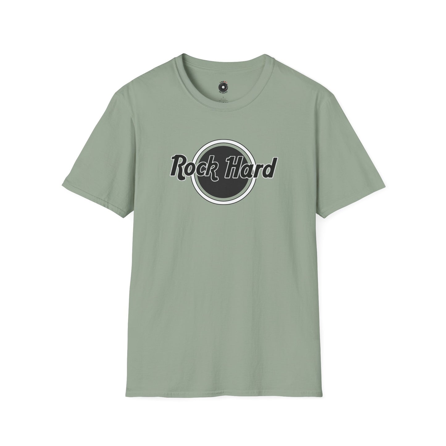 Rock Hard Logo graphic tee.