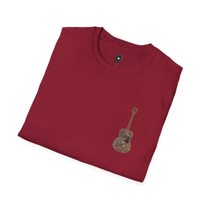 Psychedelic acoustic pocket graphic tee