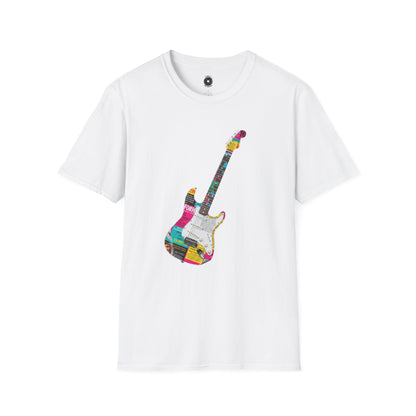 Strat style guitar cutout graphic